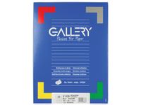 Gallery Witte Etiketten 66x38.1 mm Ronde Hoeken