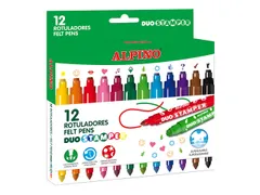 #Viltstiften Alpino Duo Stampeset a 12st. assorti