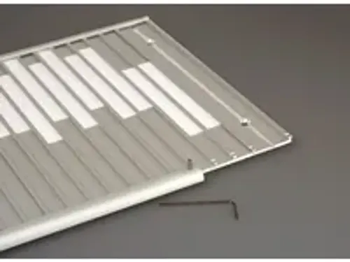 OUTLET Menoor In-Uit bord 35 namen Aluminium Aanwezig/Afwezig Wit