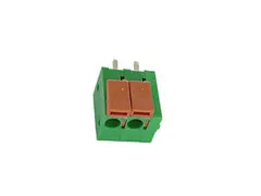 Schroefloze Connector, 2 Polen, Groen, Pitch = 5mm