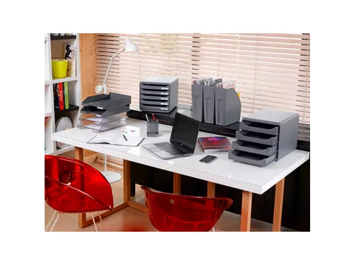 ECOTRAY Brievenbak O ffice grijs doorschi