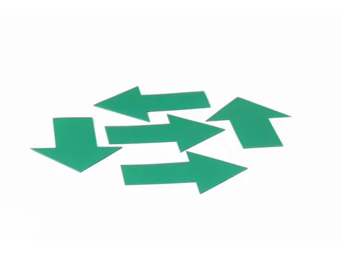 Magneetvel Symbool Pijl Groen 40x60 mm