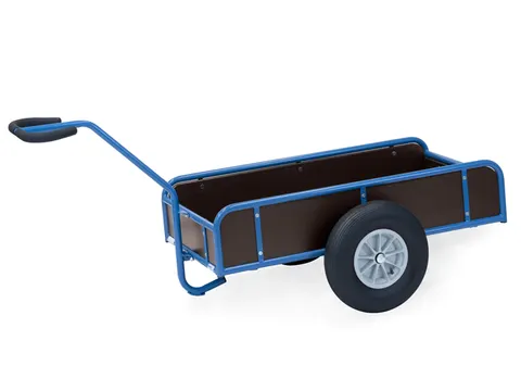 Handtrekwagen 4109L met 4 wanden 400kg 1145x545mm Luchtbanden