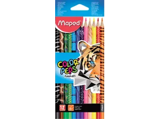 Kleurpotlood Maped Color'Peps Animals set à 12 kleuren - 1