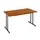 Klaptafel Vrijstaand 140x80 Cm Onderstel Zwart Blad Kersenhout