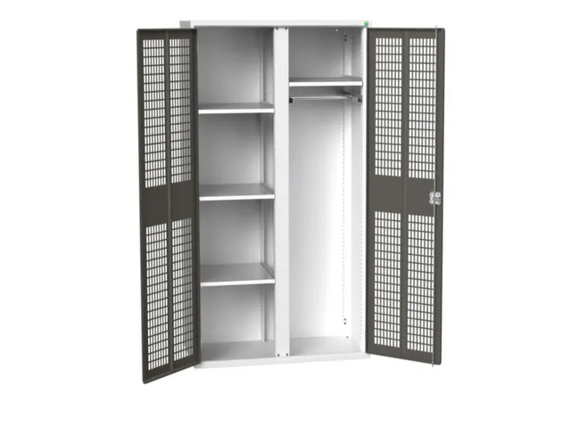 universele kast,HxBxD 2000x1050x550mm,4xStalen bodem,scheidingswand