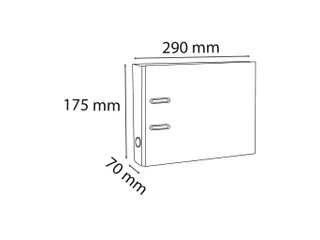 Ordner gemarm.K A5 h orizon. 70mm grijs - 5