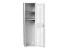 Lockerkast 2000x525x550mm 2 vakken, ventilatiedeur, RAL7035