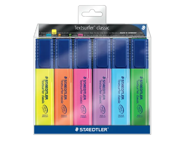 Markeerstift Staedtler 364 Textsurfer assorti 6 stuks