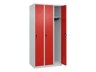 locker,HxBxD 1850x900x500mm,3vak,vak B 300mm,draaigrendel - 2