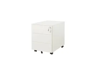 Claudius Basic N wit verrijdbaar ladeblok 3 lades 58cm diep - 1