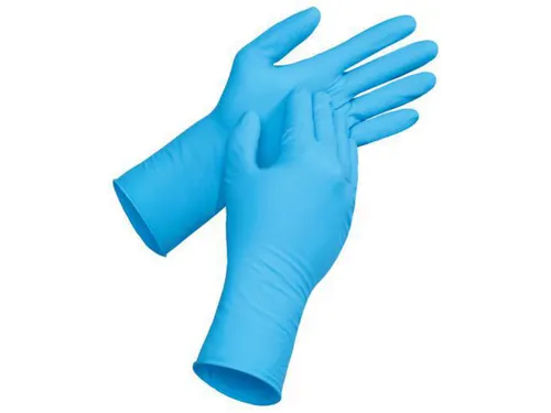 Uvex u-fit strong N2000 chemische handschoenen, blauw, maat M