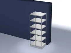 magazijnstelling,grondveld,HxBxD 2500x1000x800mm,vaklast 350kg