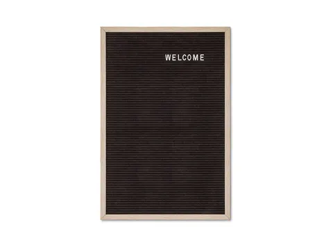 Letterbord Zwart 40x60cm met houten lijst