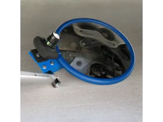 inspectiespiegel rolmodel,Ø 450mm,spiegel acrylglas,frame blauw - 4