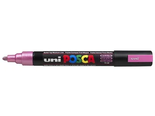 Verfstift Posca PC5M Medium Punt 1,8-2,5mm Metallic Roze - 11