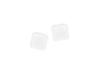 Magneten Naga 25x25mm vierkantacrylic set a 2st. Pure White extra ster - 1