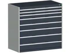 Ladekast 1200x1300x750mm 8laden 75kg Kleur RAL7016 Antraciet