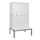 locker met bank,HxBxD 2120x1200x815mm,4vak,vak B 300mm,draaigrendel