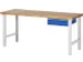 werkbank,HxBxD 790-1140x2000x700mm,beukblad,draagverm. 750kg,4voeten