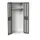 Lockerkast 2000x800x550mm 1 vak, dubbele ventilatiedeur, RAL7016