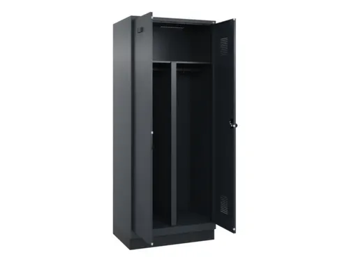 PBM-locker,HxBxD 1950x800x500mm,2vak,vak B 400mm,draaigrendel