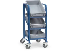 Eurobakkenwagens 2382 250kg 3 Eurobakken 600x400mm Ral5007