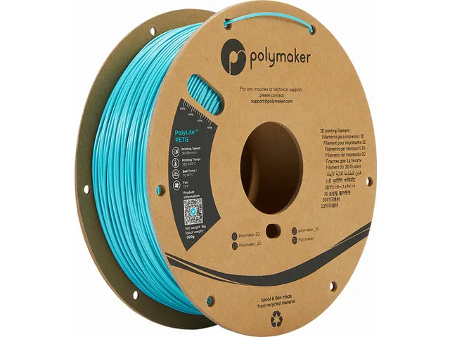 Polymaker PolyLite PETG filament 1,75 mm Turquoise 1kg