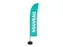 Beachflag 430cm complete set "NOUVEAU" Turquoise