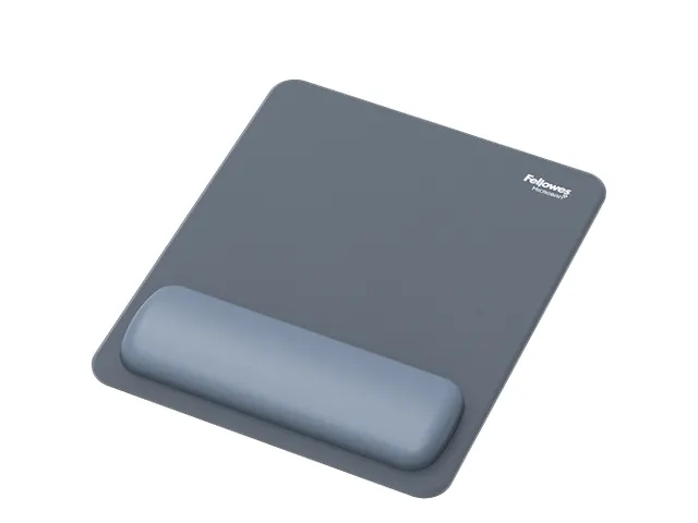 Muismat met polssteun Fellowes Breyta blauw 20x24cm