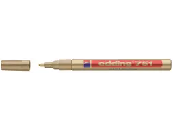 Viltstift edding 751 lakmarker rond goud 1-2mm