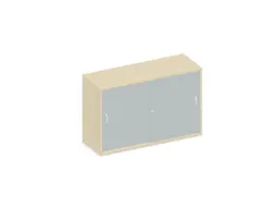 Schuifdeurkast 770x1200x430mm Romp Esdoorn Decor Front Lichtgrijs