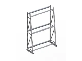 magazijnrek voor profielen,grondveld,eenzijdig,HxBxD 2200x1400x500mm - 1