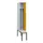 locker met bank,voor scheiding van kleding,HxBxD 2120x300x815mm,1vak