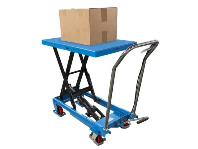 table élévatrice mobile force 300kg plateforme Lxl 850x500mm