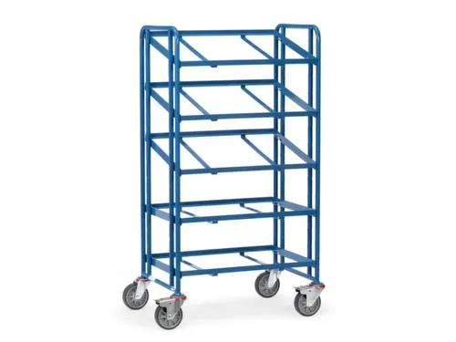 Etagewagen,Draagverm. 300Kg,5Etage(S),Open,Gekanteld