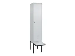 locker voor scheiding van kleding,HxBxD 2120x400x815mm,1vak