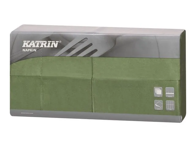 Servet Katrin 33cm 2-laags groen/ds4x250