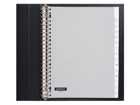 Tabbladen Quantore A4 23-Gaats 15-Delig Met Venster Grijs Pp