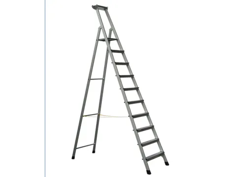 staande trap eenzijdig 10treden stand H 2 49m balk L 3 45m aluminium