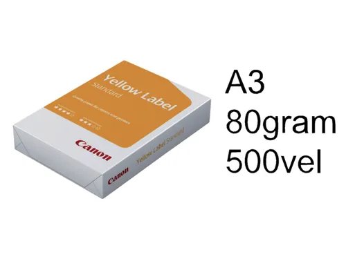 Kopieerpapier Yellow Label Standaard A3 80 Gram Wit