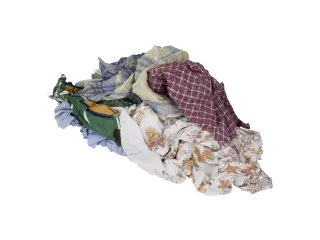 Bonte Poetslappen P22010 FL flanel mix gesneden Doos 10kg - 1