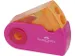puntenslijper Faber-Castell "Sleeve" assorti kleuren 2-gaats display a