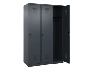locker,HxBxD 1850x1200x500mm,3vak,vak B 400mm,draaigrendel - 2