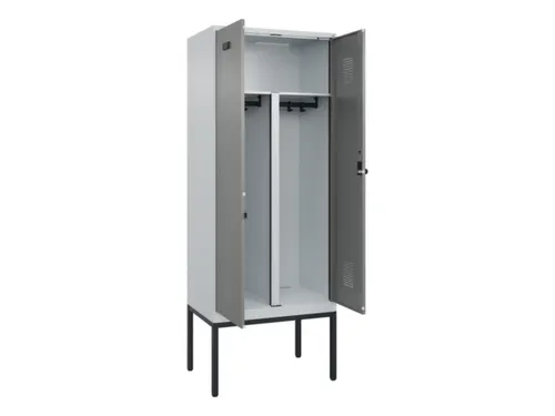 PBM-locker,HxBxD 2120x800x500mm,2vak,vak B 400mm,draaigrendel