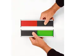 Aan-afwezigheidsbordje 60x250mm