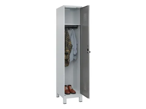 locker,HxBxD 1950x400x500mm,1vak,vak B 400mm,draaigrendel,voeten
