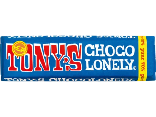 Chocolade Tony's Chocolonely reep 50gr puur