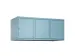 opzetkast,v. locker,3vak.,vak B 400mm,HxBxD 500x1200x500mm