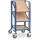 Eurobakkenwagens 2381 250kg 3 Etages Hout 410x610mm Ral5007